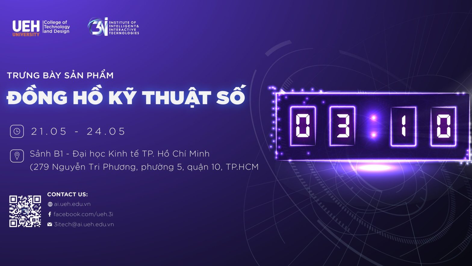 Đồng hồ Kỹ thuật số – Dự án cuối kỳ của Dubaicasino hiện đang mở Viện Công nghệ thông minh và Tương tác Dubai Palace