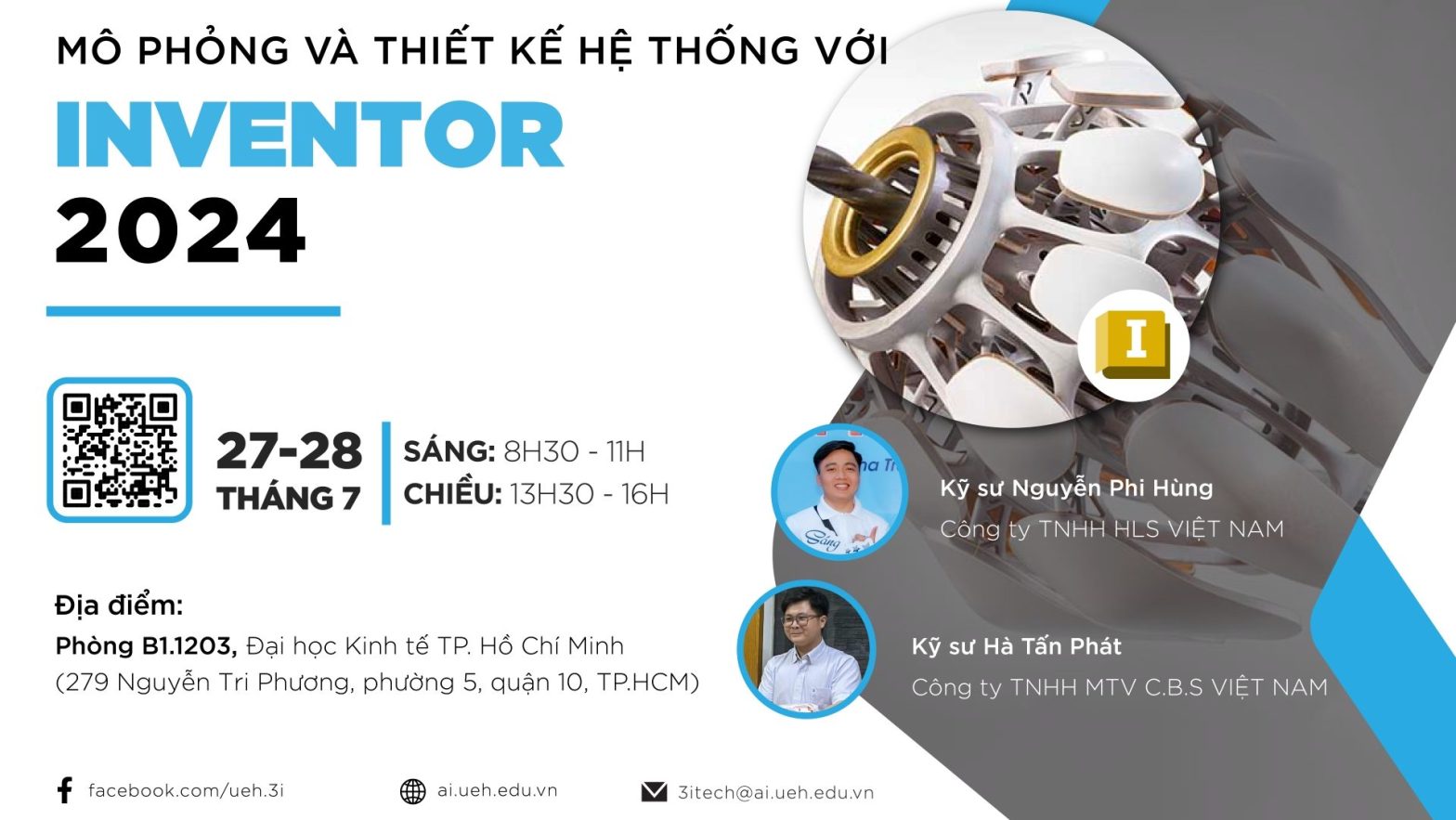 Khóa học “Mô phỏng và thiết kế hệ thống với công cụ Inventor”