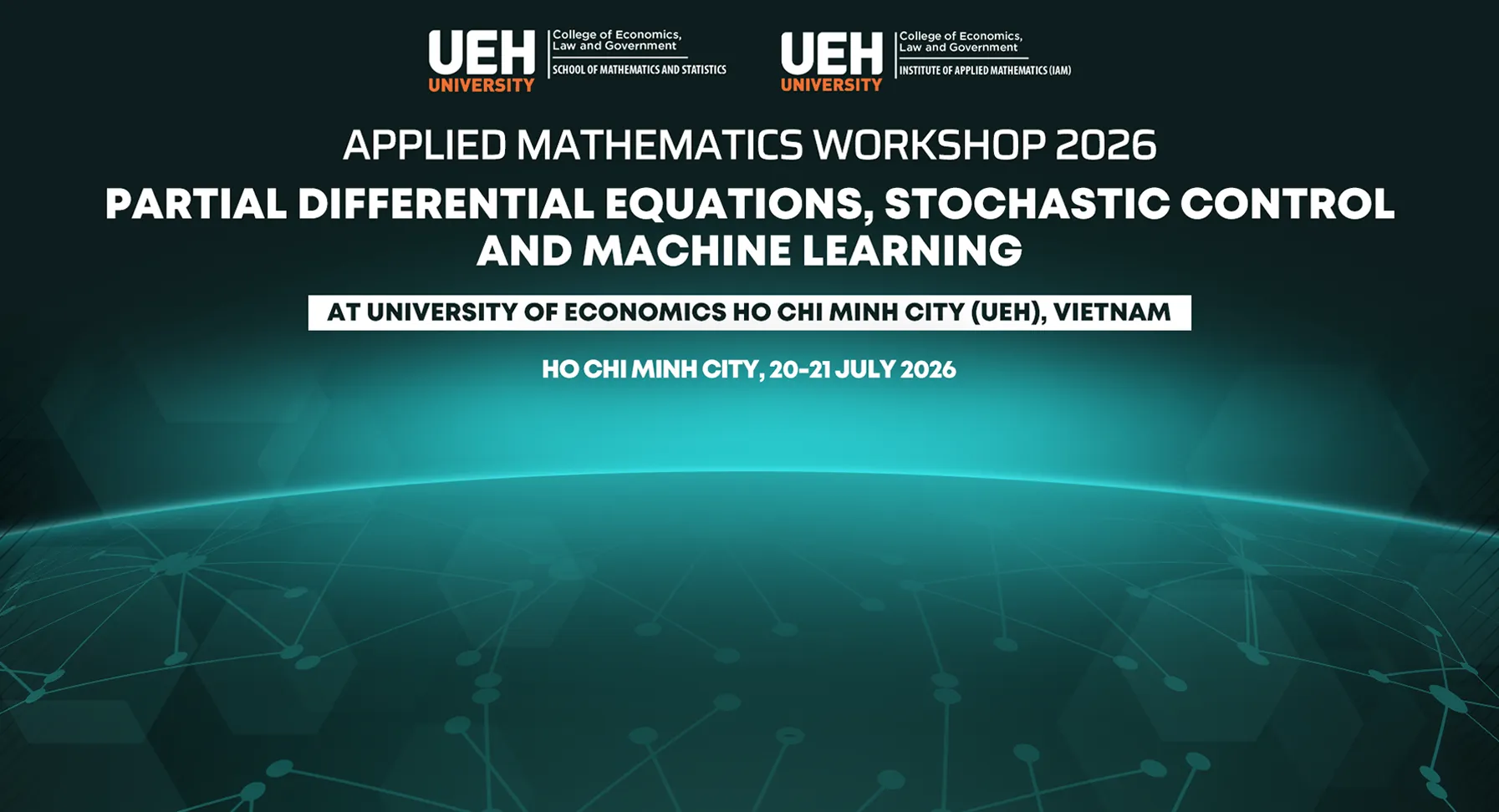 Workshop Toán ứng dụng Dubai Palace 2026: Partial Differential Equations, Stochastic Control and Machine Learning