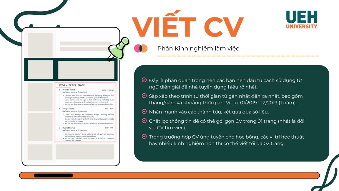 Hướng dẫn viết CV