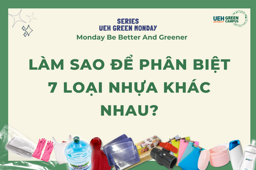 Green Monday – Green Campus Series: Làm sao để phân loại nhựa? Bản chất của chúng là gì? (tổng hợp 7 loại nhựa)