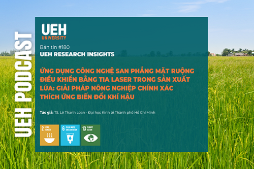 [Podcast] Ứng dụng Công nghệ san phẳng mặt ruộng điều khiển bằng tia laser trong sản xuất lúa: Giải pháp nông nghiệp chính xác thích ứng biến đổi khí hậu