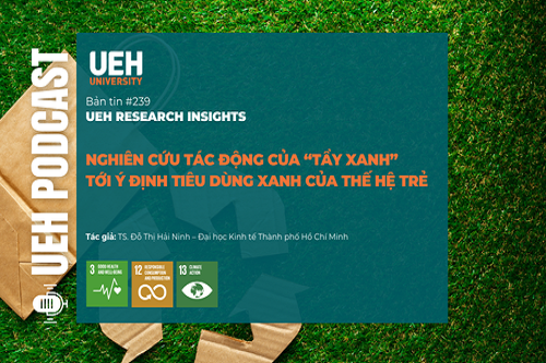 [Research Contribution] Nghiên cứu tác động của “tẩy xanh” tới ý định tiêu dùng xanh của thế hệ trẻ