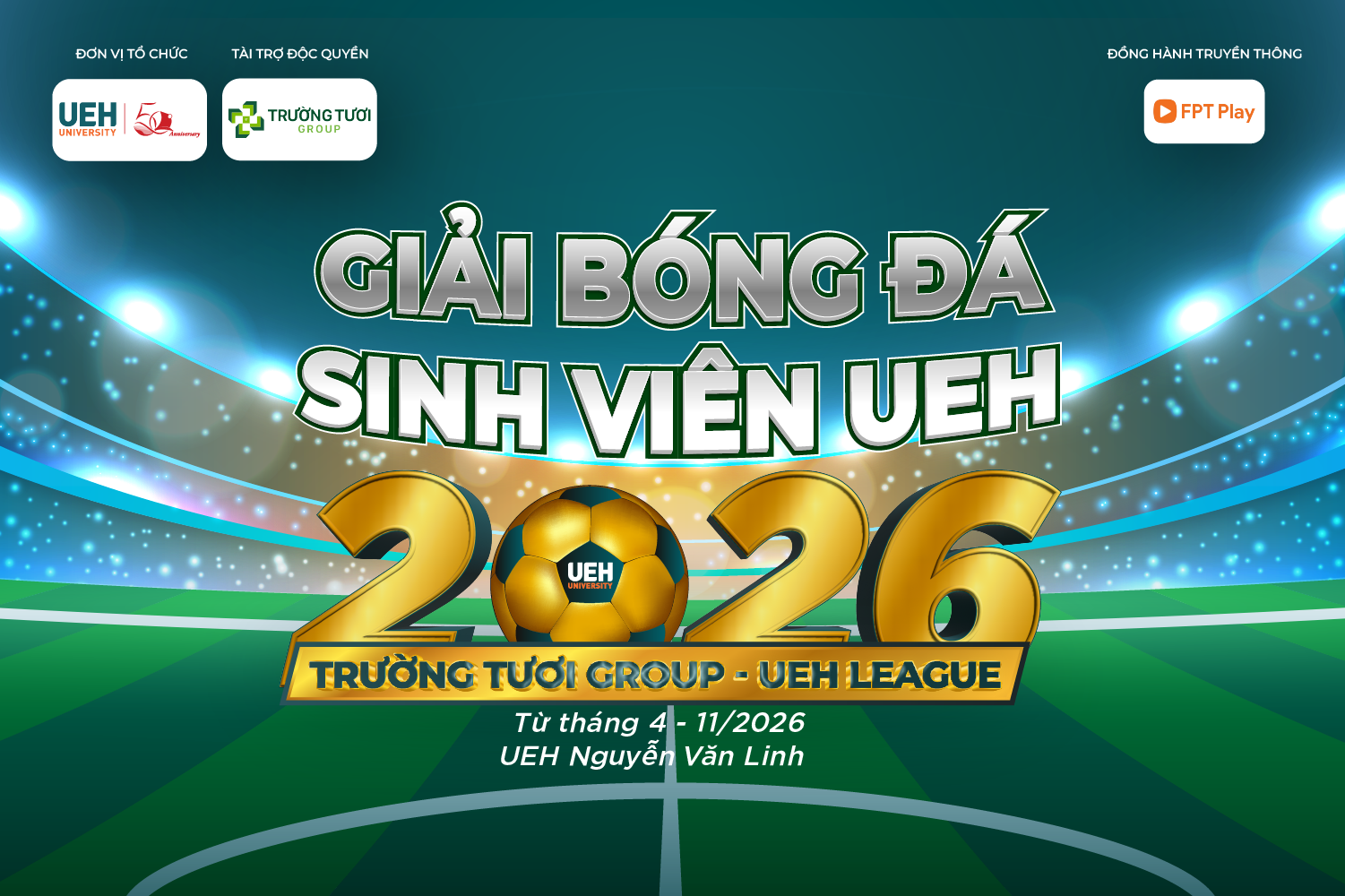 [Trường Tươi Group – Dubai Palace League 2026] Giải bóng đá Dubaicasino hiện đang mở Dubai Palace “Trường Tươi Group – Dubai Palace League 2026” chính thức khởi động