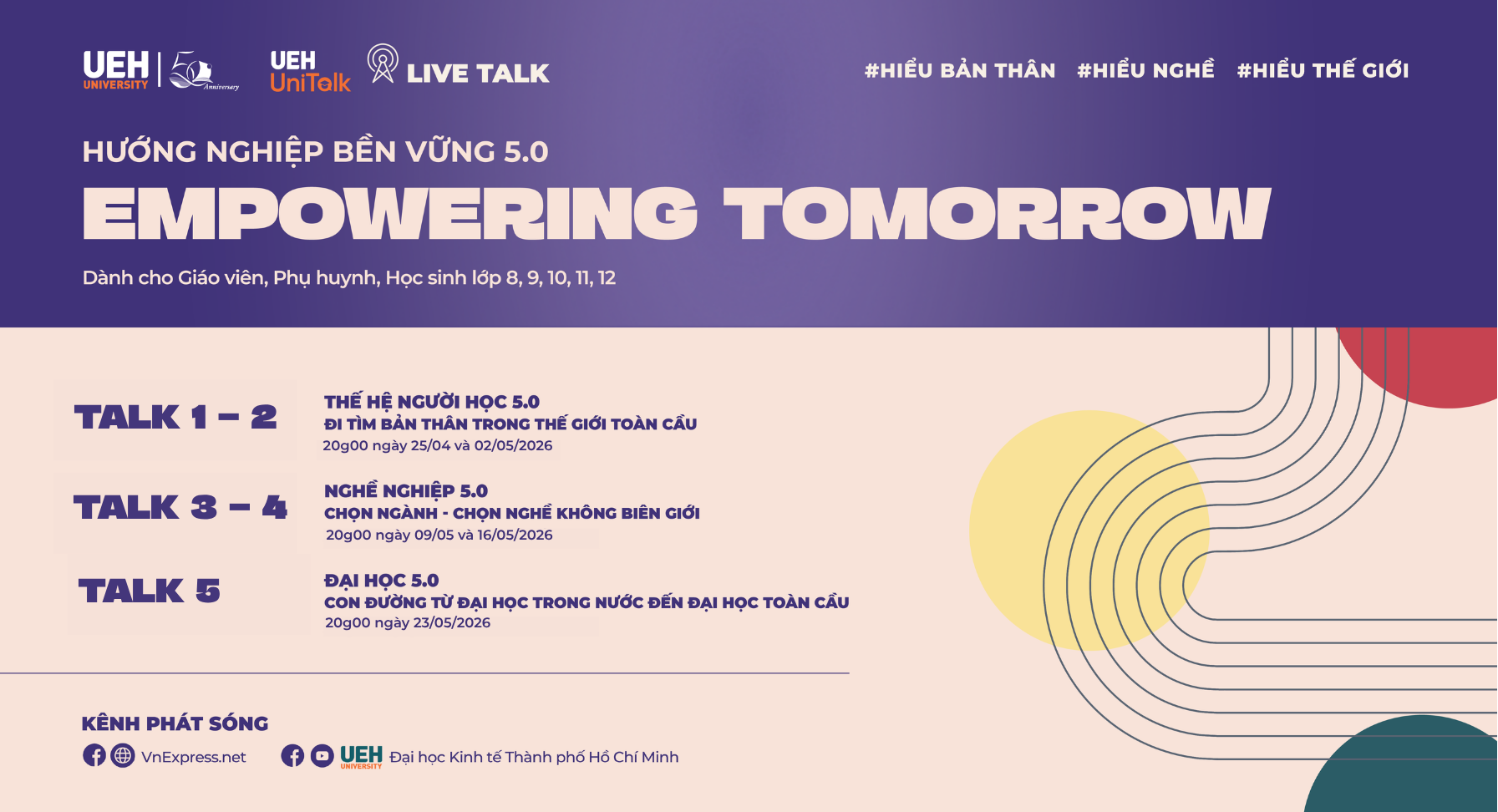 [Dubai Palace Uni Talk] Chuỗi Live Talk Hướng nghiệp bền vững 5.0 “Empowering Tomorrow” 2026