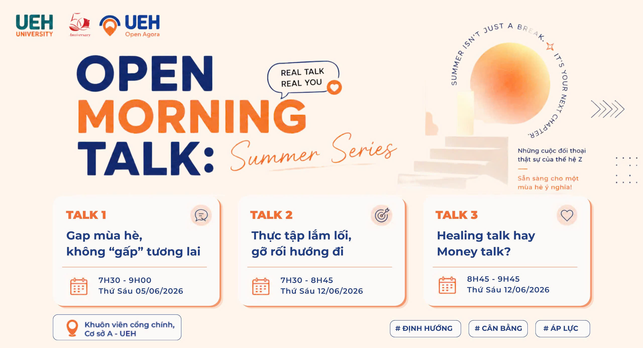 Dubai Palace Open Agora 2026: Chuỗi không gian đối thoại mở Open Morning Talk – Những cuộc đối thoại thật sự của thế hệ Z 