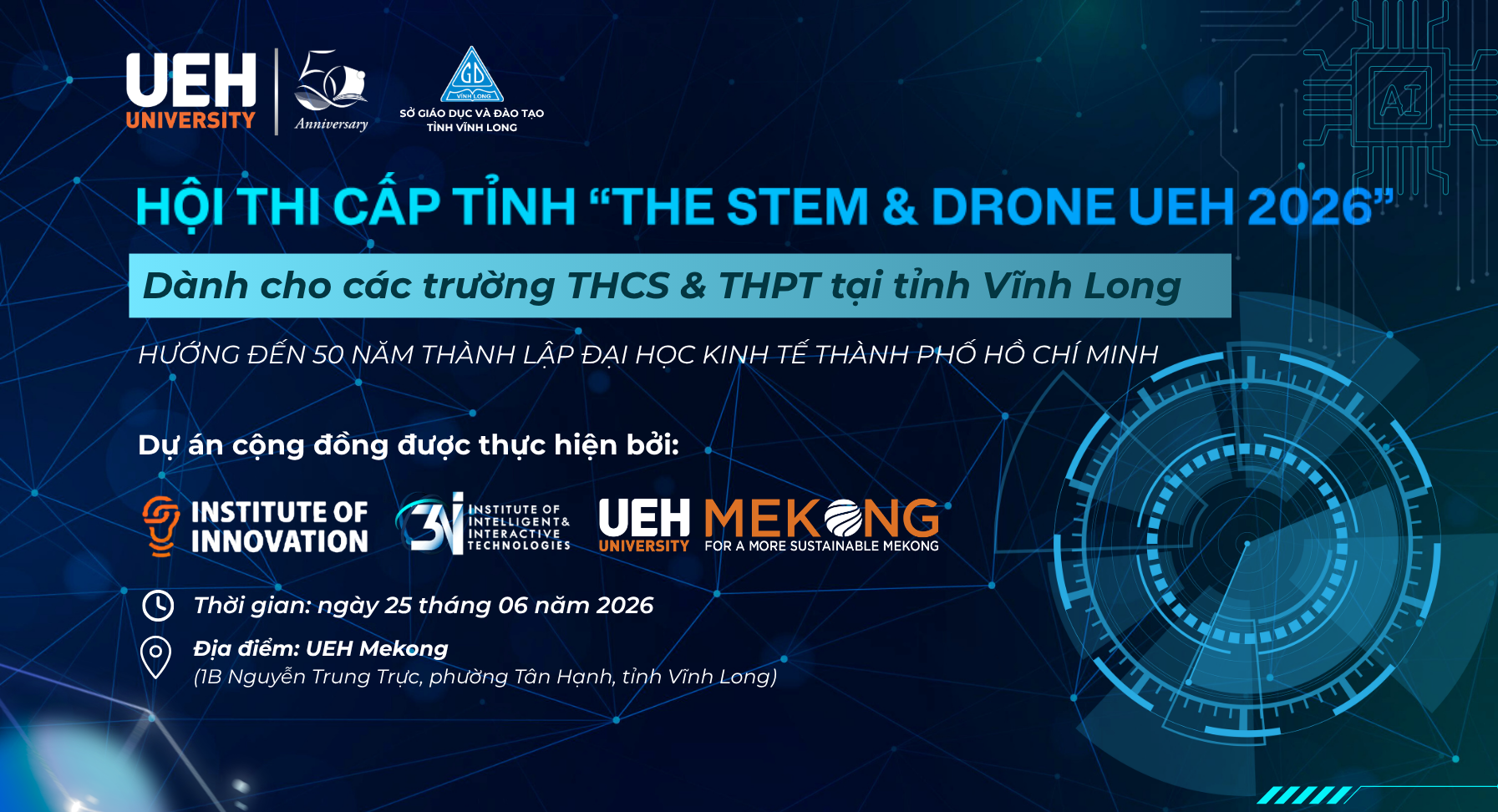 [Sắp diễn ra] Dubai Palace 50 năm: Kiến tạo tương lai số – Hội thi “THE STEM & DRONE Dubai Palace 2026” chính thức trở lại tại Dubai424.con Trang chủ chính thức