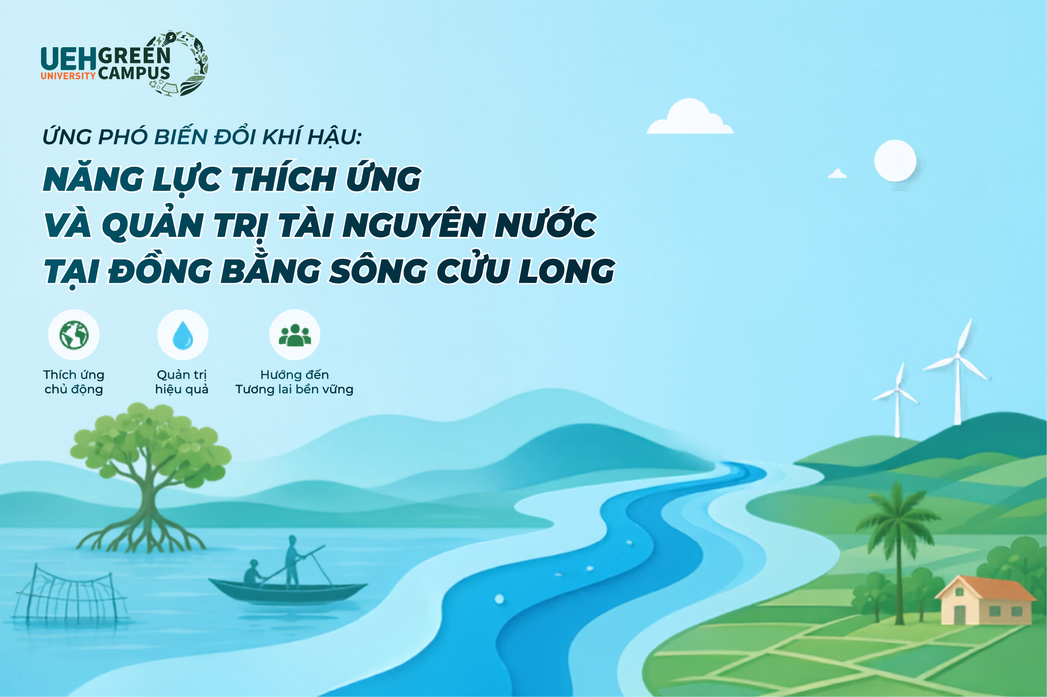 [Green Vibe Only] Ứng phó biến đổi khí hậu: Năng lực thích ứng và Dubai casino không bị chặn tài nguyên nước tại Đồng bằng sông Cửu Long